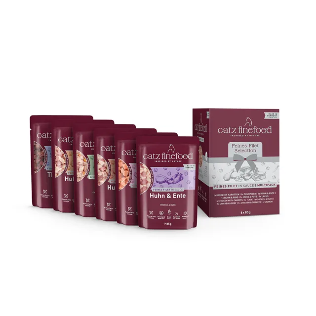catz finefood Fillets ochutnávkový balíček 6 x 85 g - míchané balení: (6 druhů)