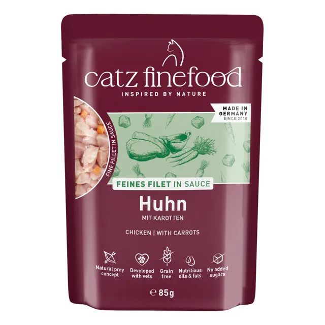 catz finefood jemné filety 16 x 85 g - kuřecí a hovězí