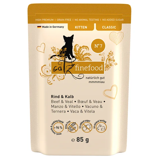 catz finefood Kitten 85 g - 24 x 85 g mix (3 druhy)