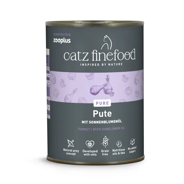 catz finefood Monoprotein zooplus 24 x 400 g - krůtí