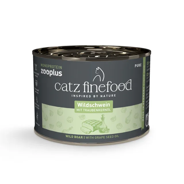 catz finefood Monoprotein zooplus 6 x 200 g - divočák