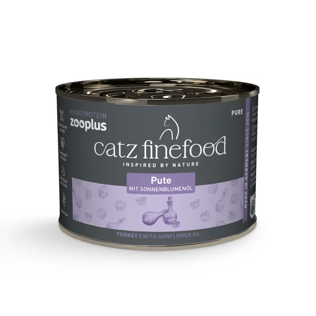 catz finefood Monoprotein zooplus 6 x 200 g - krůtí