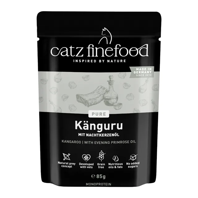 catz finefood Pure Pouch 8 x 85 g - klokaní