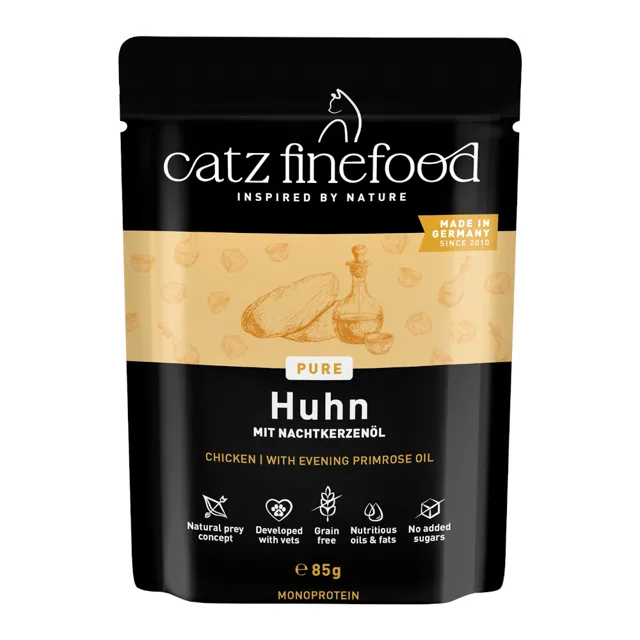 catz finefood Pure Pouch 8 x 85 g - kuřecí