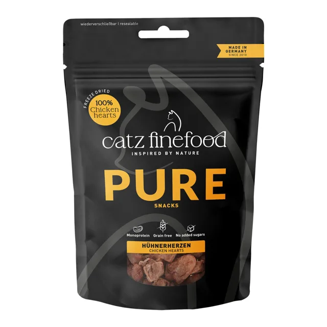 catz finefood Purrrrly kuřecí srdce - 3 x 35 g