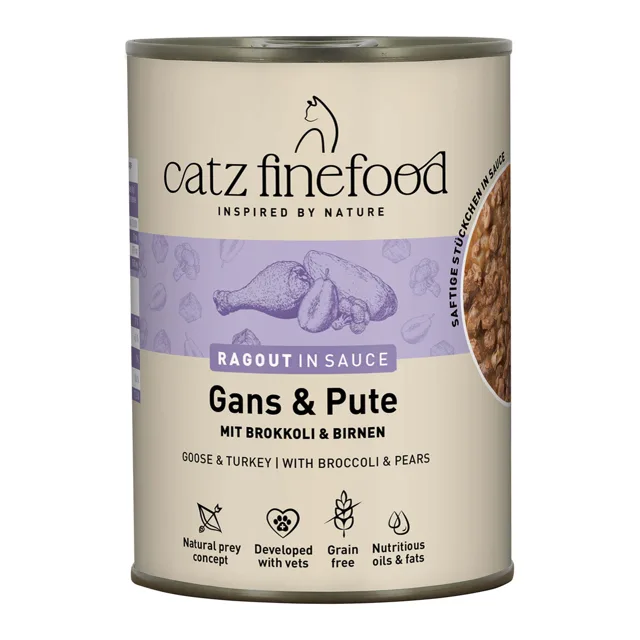 catz finefood Ragout 6 × 380 g - no.603 husa a krůta
