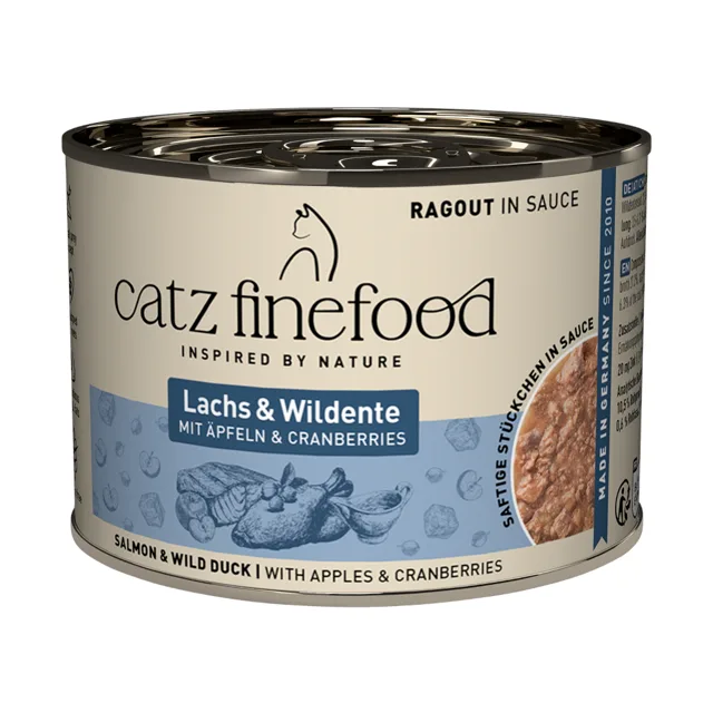 catz finefood Ragout 6 x 190 g - No. 605 losos a divoká kachna (190 g)