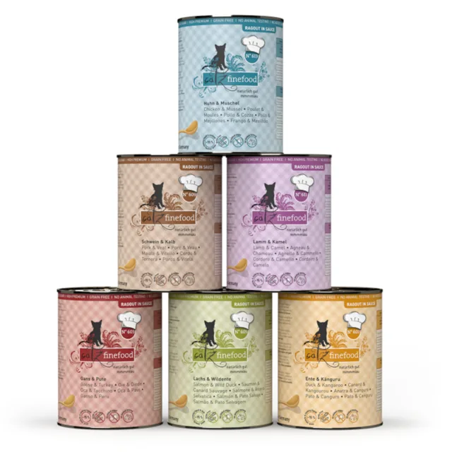 catz finefood Ragout 6 x 380 g - míchané balení (5 druhů)