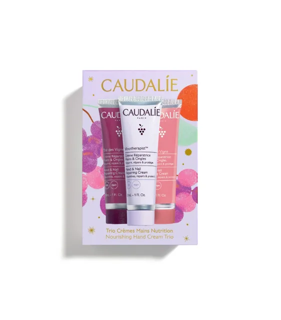 Caudalie Nourishing Hand Cream Trio dárková sada 3x30 ml