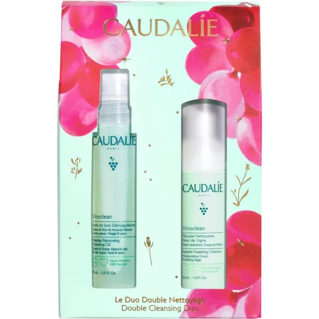 Caudalie Vinoclean Double Cleansing Duo vánoční dárková sada pro hloubkové čištění