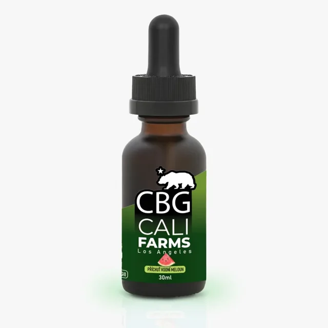 CBD + CBG Olej (2000 mg CBD + 500 mg CBG) - Vodní meloun - 30 ml - CaliFarms
