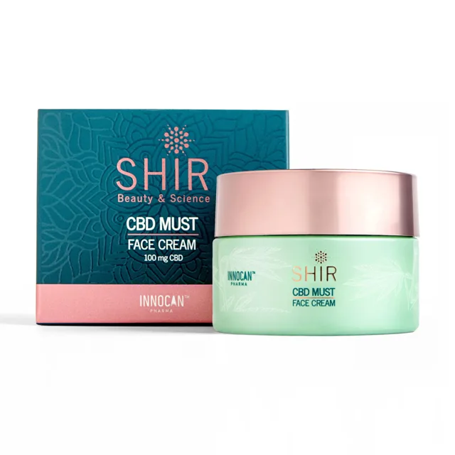 CBD hydratační pleťový krém proti vráskám 50 ml - SHIR Beauty & Science