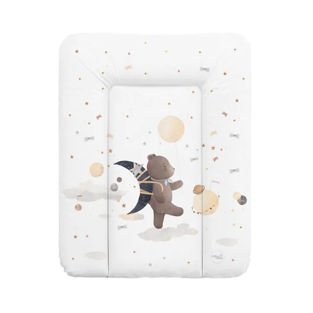 Ceba Měkká přebalovací podložka 50×70 cm Basic – na komodu - Medvídek a měsíc