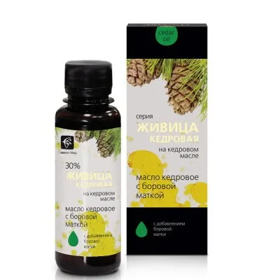 Cedrový olej s cedrovou pryskyřicí 30% a hruštice jednostranná 100 ml