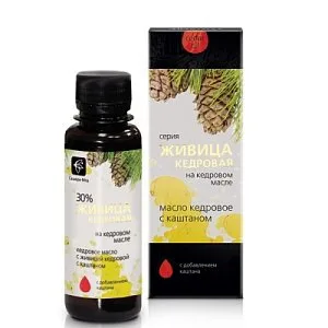 Cedrový olej s cedrovou pryskyřicí 30 % a kaštanem koňským 100 ml
