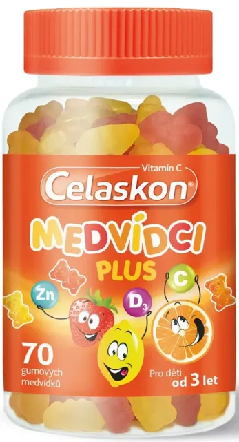 Celaskon Medvídci Plus pro děti od 3let 70 tablet
