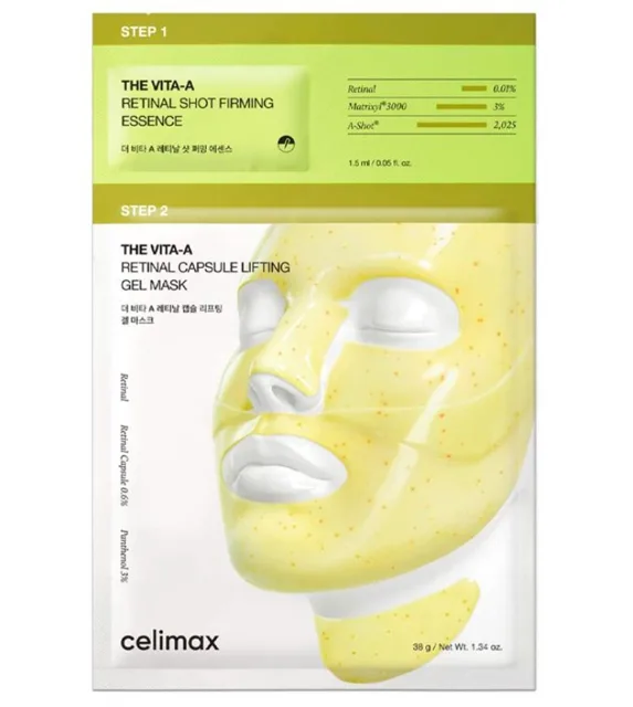 Celimax Dvoufázová hydrogelová maska The Vita-A Hydrogel Mask 4 x 38 g