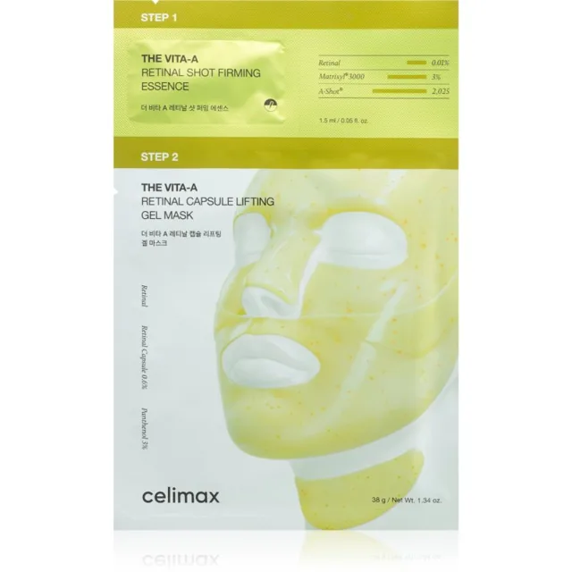 celimax The Vita-A Retinal Capsule Lifting Gel Mask intenzivní liftingová maska proti příznakům stárnutí 1 ks