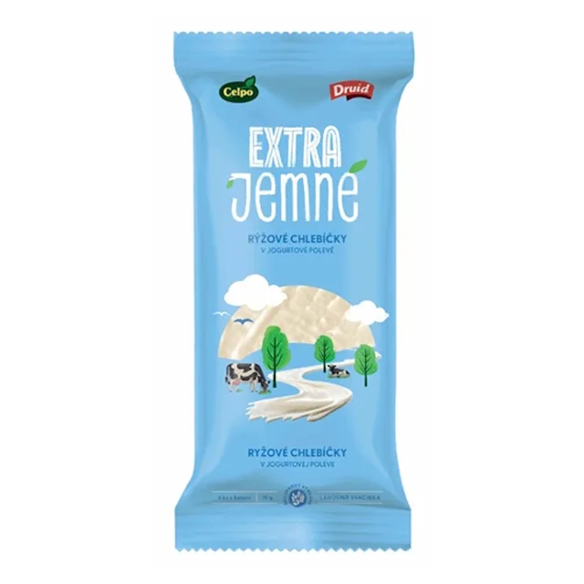 CELPO Extra jemné rýžové chlebíčky s jogurtovou polevou 70 g