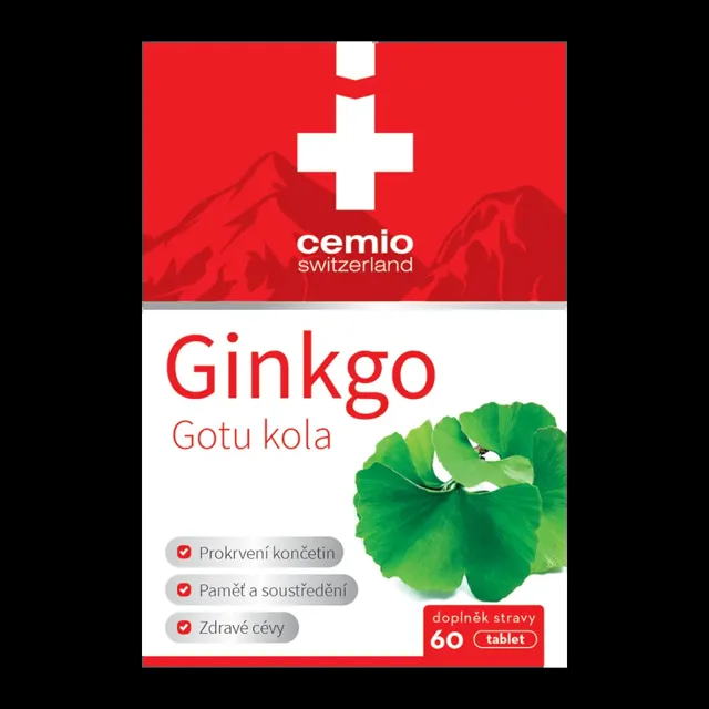 Cemio Ginkgo + Gotu kola, doplněk stravy 60 ks
