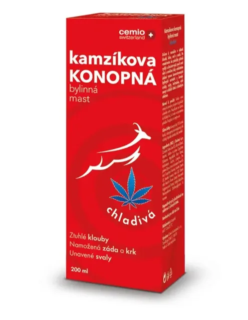 Cemio Kamzíkova konopná mast chladivá 200 ml