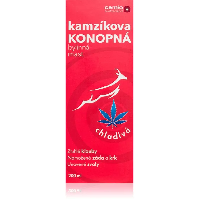 Cemio Kamzíkova konopná mast mast s chladivým účinkem 200 ml
