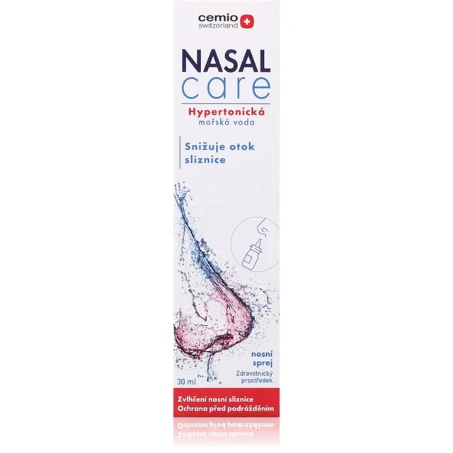 Cemio Nasal Care Hypertonická mořská voda nosní sprej pro zklidnění nosní sliznice 30 ml