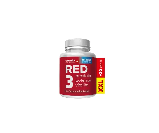 Cemio RED3 90+30 kapslí XXL