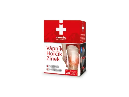 Cemio Vápník, Hořčík, Zinek 40 tablet