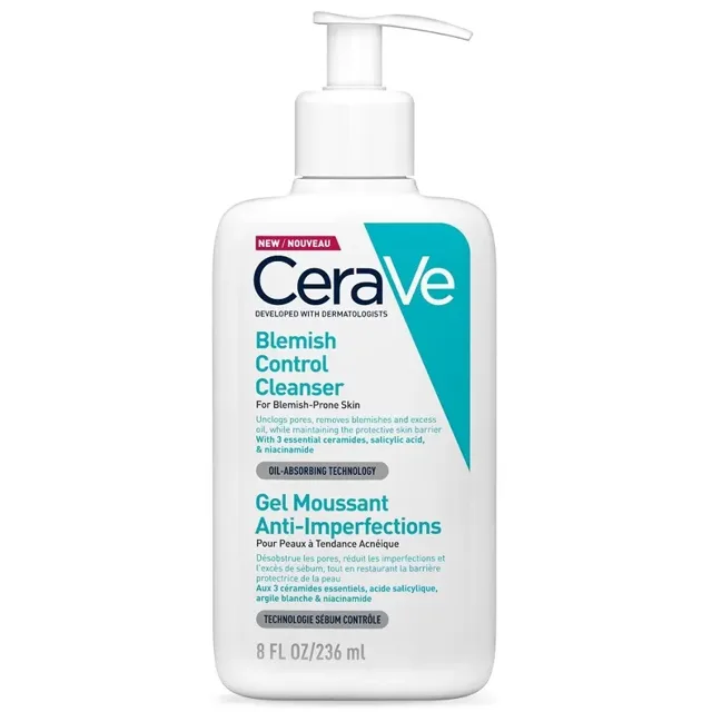 CeraVe Blemish Control čisticí gel proti nedokonalostem aknózní pleti 236 ml