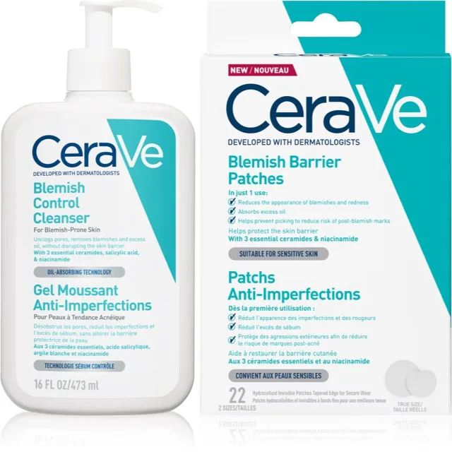 CeraVe Cleansers Blemish Control Cleanser sada pro problematickou pleť, akné