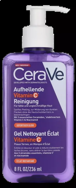 CeraVe Rozjasňující čisticí gel Brightening Vitamin C Cleanser 236 ml