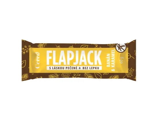 Cerea FLAPJACK banán & karamel pečená ovesná tyčinka 60 g