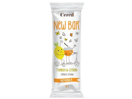 Cerea New Bar cereální tyčinka tvaroh-citron 28 g