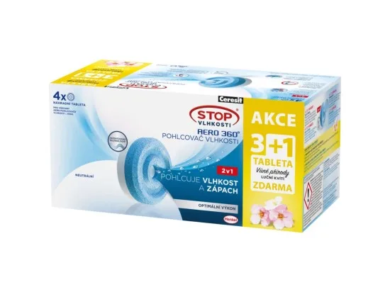 Ceresit Stop vlhkosti Aero 360° pohlcovač vlhkosti 4 x 450 g