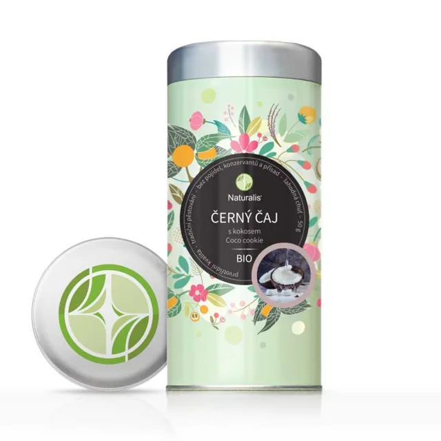 Černý čaj s kokosem (Coco cookie) Naturalis BIO - 50 g