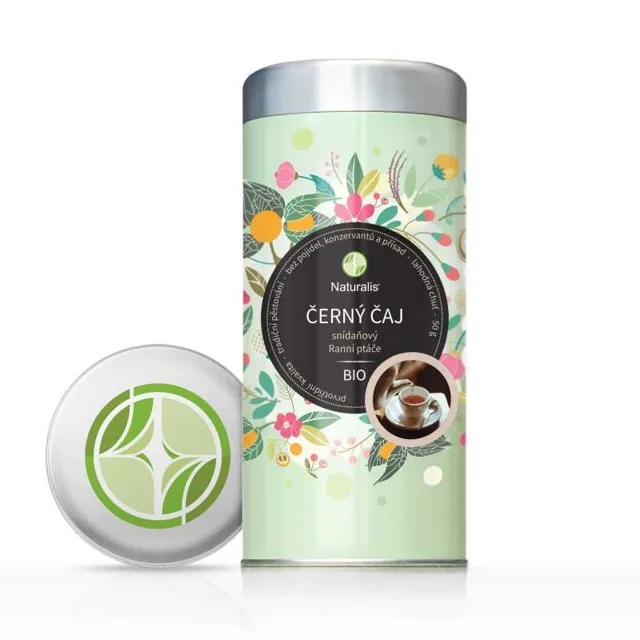 Černý čaj snídaňový (Ranní ptáče) Naturalis BIO - 50 g