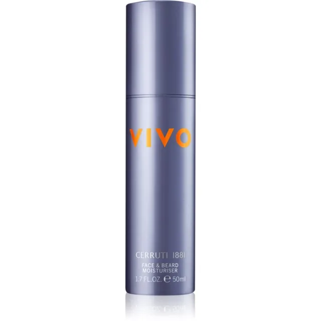 Cerruti 1881 Vivo hydratační krém na obličej a vousy pro muže 50 ml