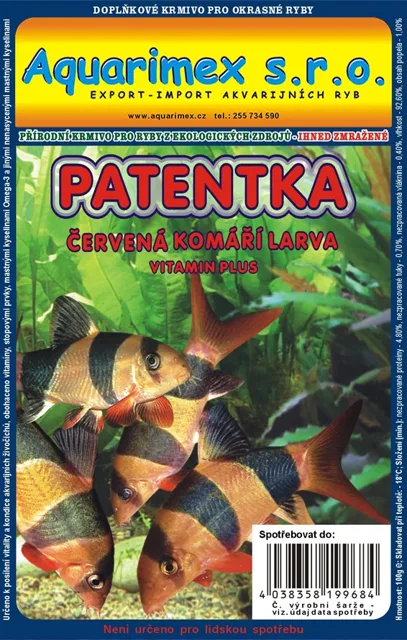 Červená komáří larva (Patentka) 100g