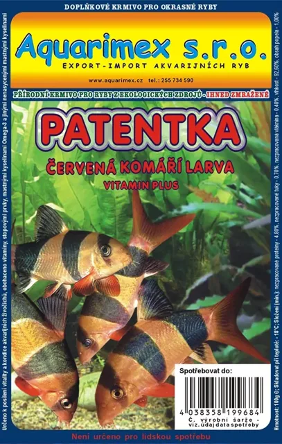 Červená komáří larva (Patentka) 500g