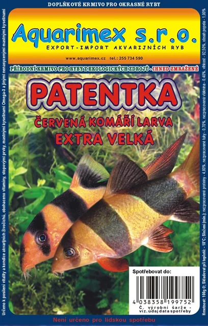 Červená komáří larva (Patentka) XL 100g