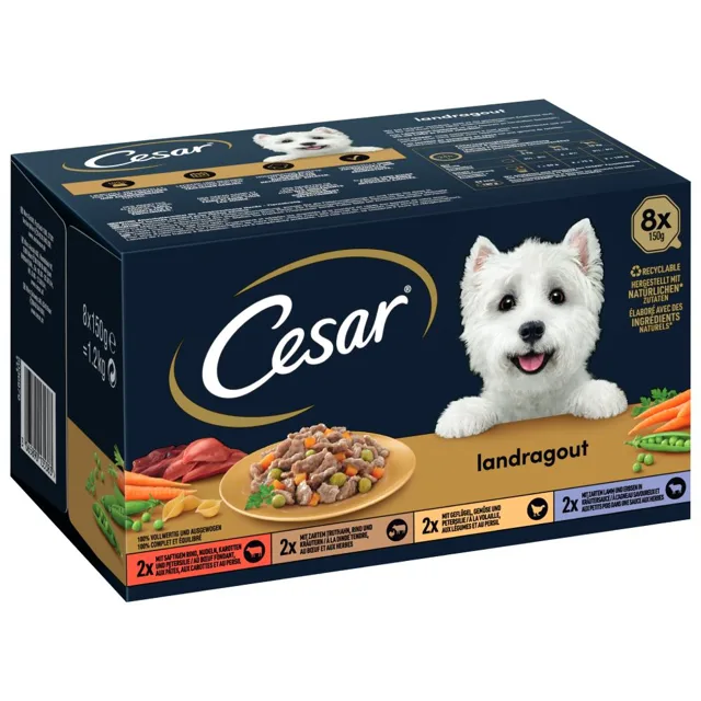 Cesar Country Kitchen Favourites míchané balení - 48 x 150 g