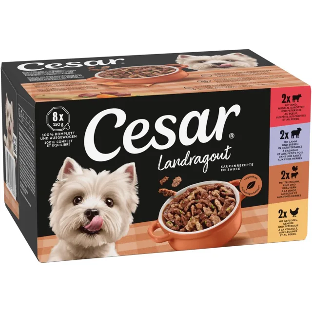 Cesar Country Kitchen Favourites míchané balení - 8 x 150 g