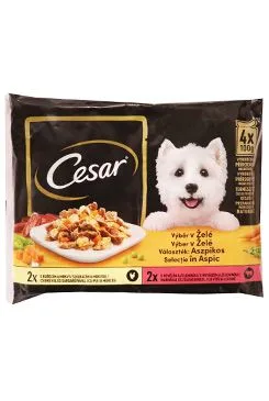 Cesar Selection Kapsička V želé 4x100g