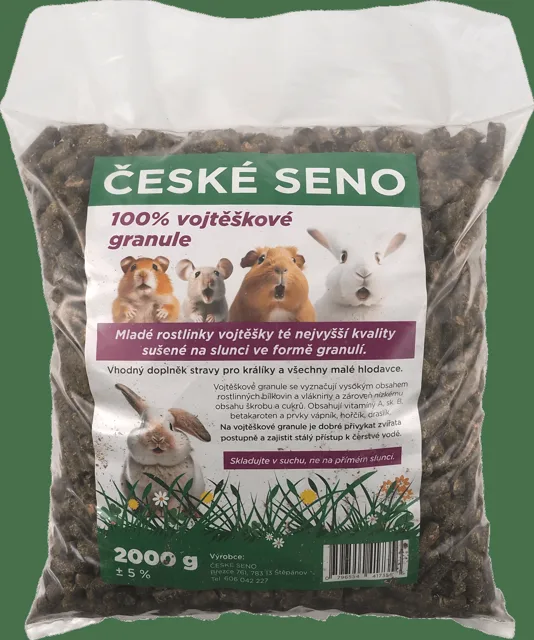 České seno vojtěškové granule 2kg