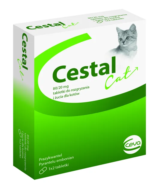 CESTAL Cat Tablety na odčervení pro kočky 2 tab.