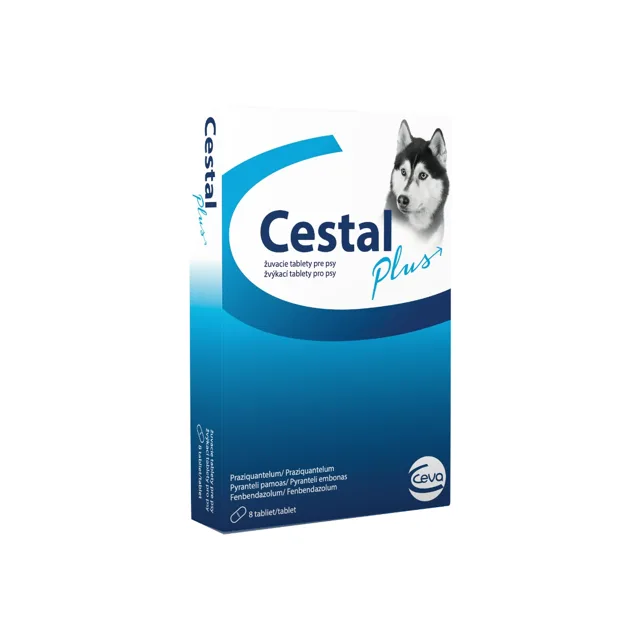 Cestal Plus 50 mg/144 mg/200 mg pro psy 8 žvýkacích tablet