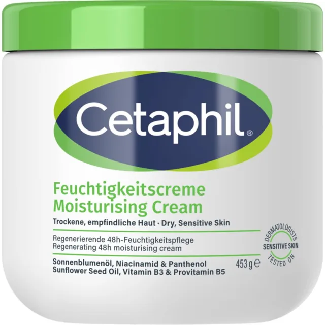 Cetaphil Moisturizing Cream hydratační krém pro suchou a citlivou pokožku 453 g
