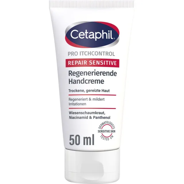 Cetaphil PRO ItchControl Repair Sensitive Regenerating Hand Cream regenerační krém na ruce pro citlivou pokožku 50 ml