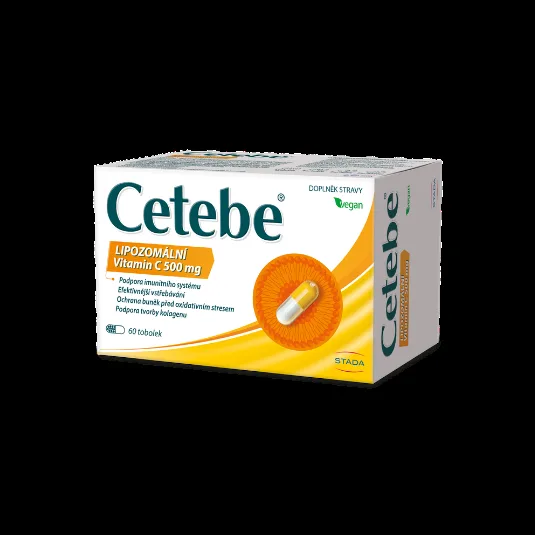 Cetebe Lipozomální vitamin C 500 mg, 60 tobolek 60 tobolek